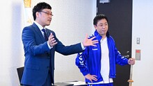 左から南海キャンディーズ山里、さらば青春の光・森田。