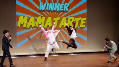 ママタルト、50万円を獲得して飛び跳ねる