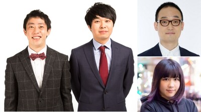 さらば青春の光（左）、みなみかわ（右上）、月森ねね（右下）。