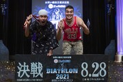 「お笑いバイアスロン2021」3位のありんくりん。(c)QAB
