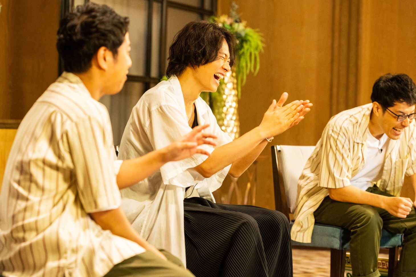 （左から）ウエストランド井口、川上洋平、浜ロン。(c)中京テレビ