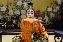 「志村けんの大爆笑展」の写真撮影スポットとなっている「リアルバカ殿様」。(c)イザワオフィス / フジテレビ