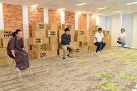 （左から）いとうあさこ、バカリズム、Wエンジン・チャンカワイ、河村唯。(c)ABCテレビ