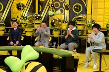 爆笑問題と宮下草薙。(c)テレビ朝日