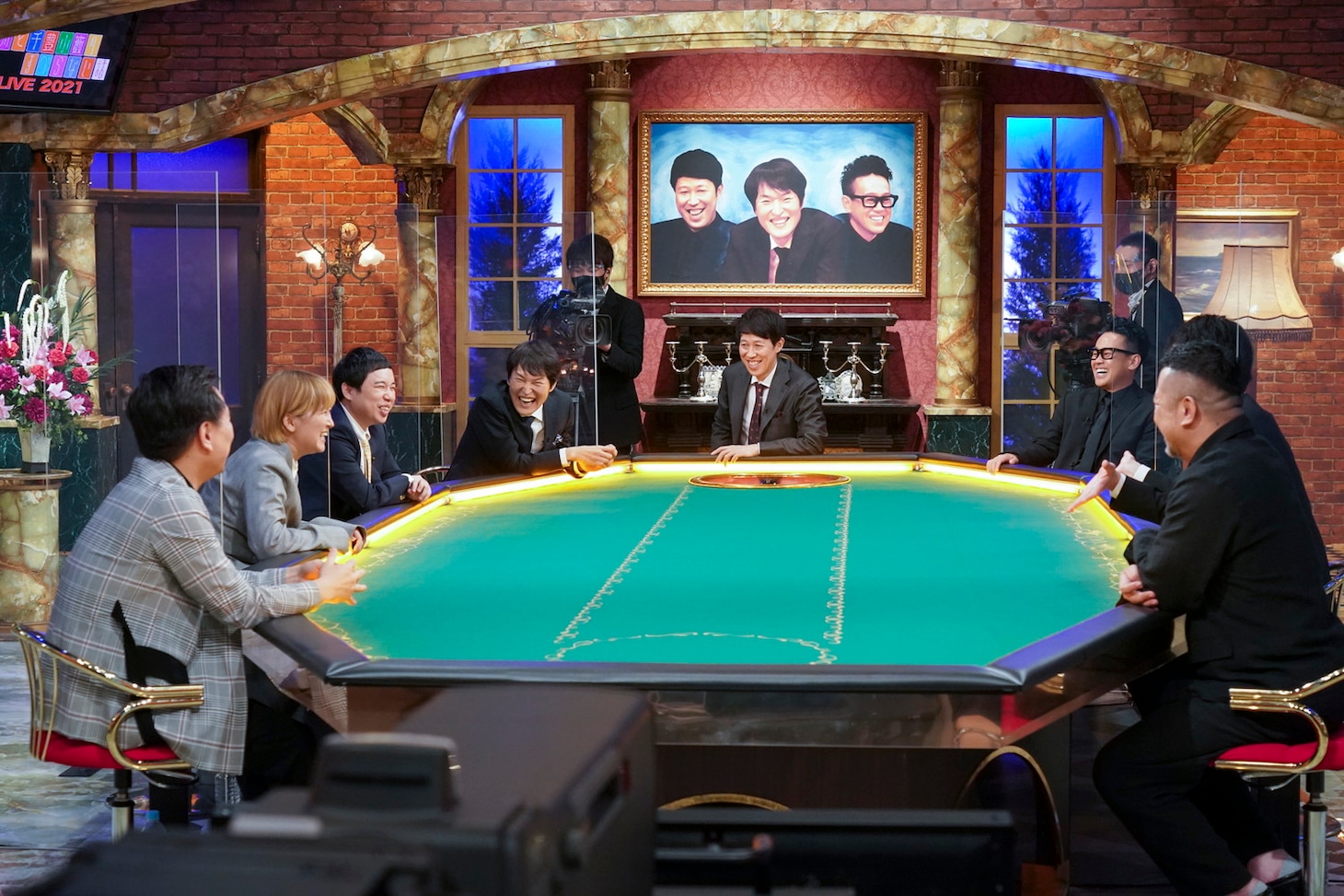 生配信のワンシーン。