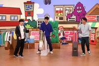 （左から）バカリズム、博多大吉、千鳥ノブ。(c)関西テレビ