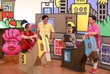 （左から）千鳥・大悟、博多華丸、かまいたち山内。(c)関西テレビ