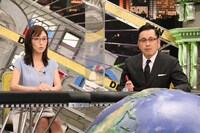 小澤陽子アナとアリタ哲平。(c)フジテレビ
