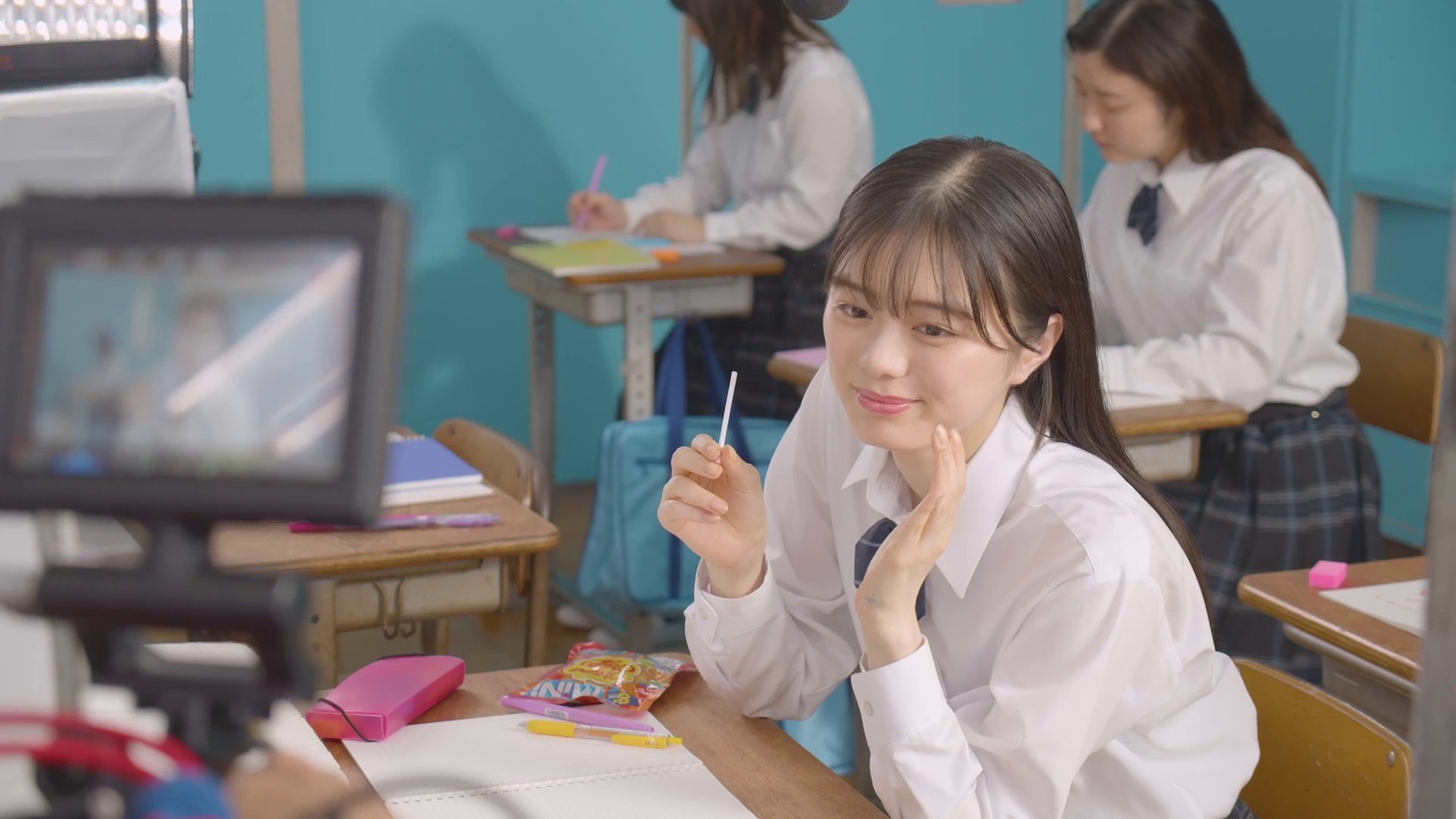 チュッパチャプスの新WebCMの撮影中。