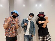 左からEXITりんたろー。、今市隆二、EXIT兼近。