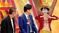 千鳥とルフィが出演する「『ワンダ』×『ONE PIECE』」限定缶のCMより。
