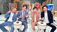 「クイズ！THE違和感」Paravi特別編に出演する千鳥と霜降り明星。(c)TBS
