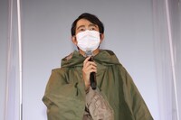 主演映画「達人 THE MASTER」の初日舞台挨拶に登壇した大橋彰（アキラ100%）。