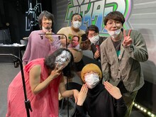 擬人化アイドルとマネージャー役で出演した真空ジェシカ、ママタルト、ダイヤモンド。（写真提供：テレビ東京）