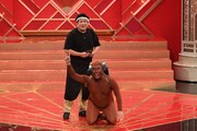 「第51回NHK上方漫才コンテスト」より、1本目にコント「レジ使い」を披露するビスケットブラザーズ。(c)NHK