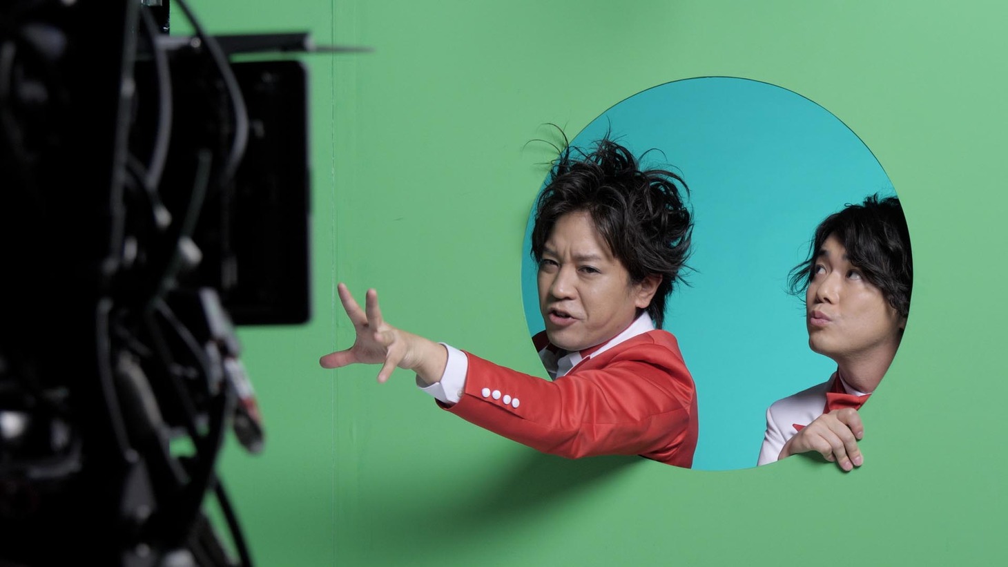 WebCM「社会人」編の撮影中の様子。