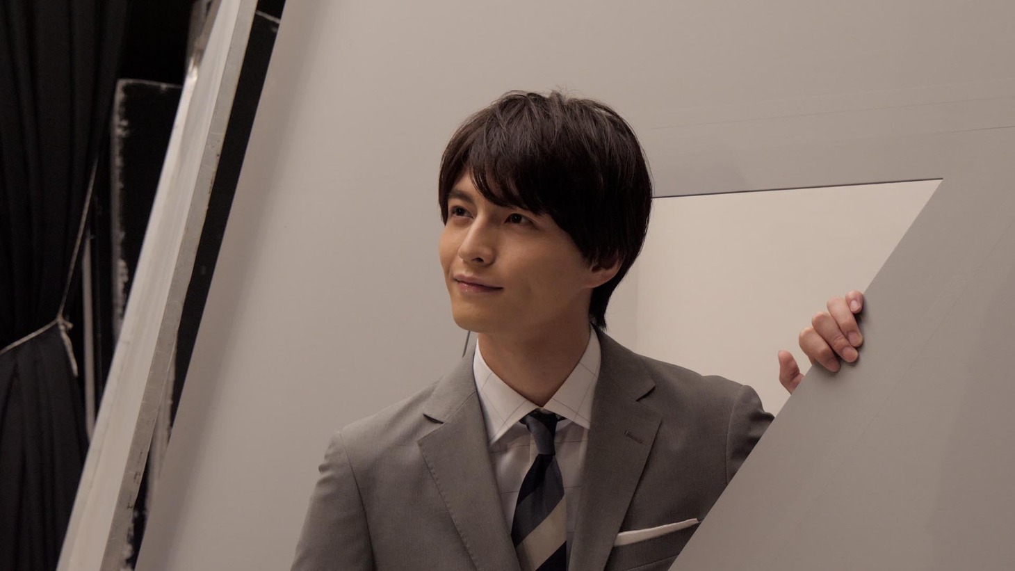 WebCM「社会人」編の撮影中の様子。