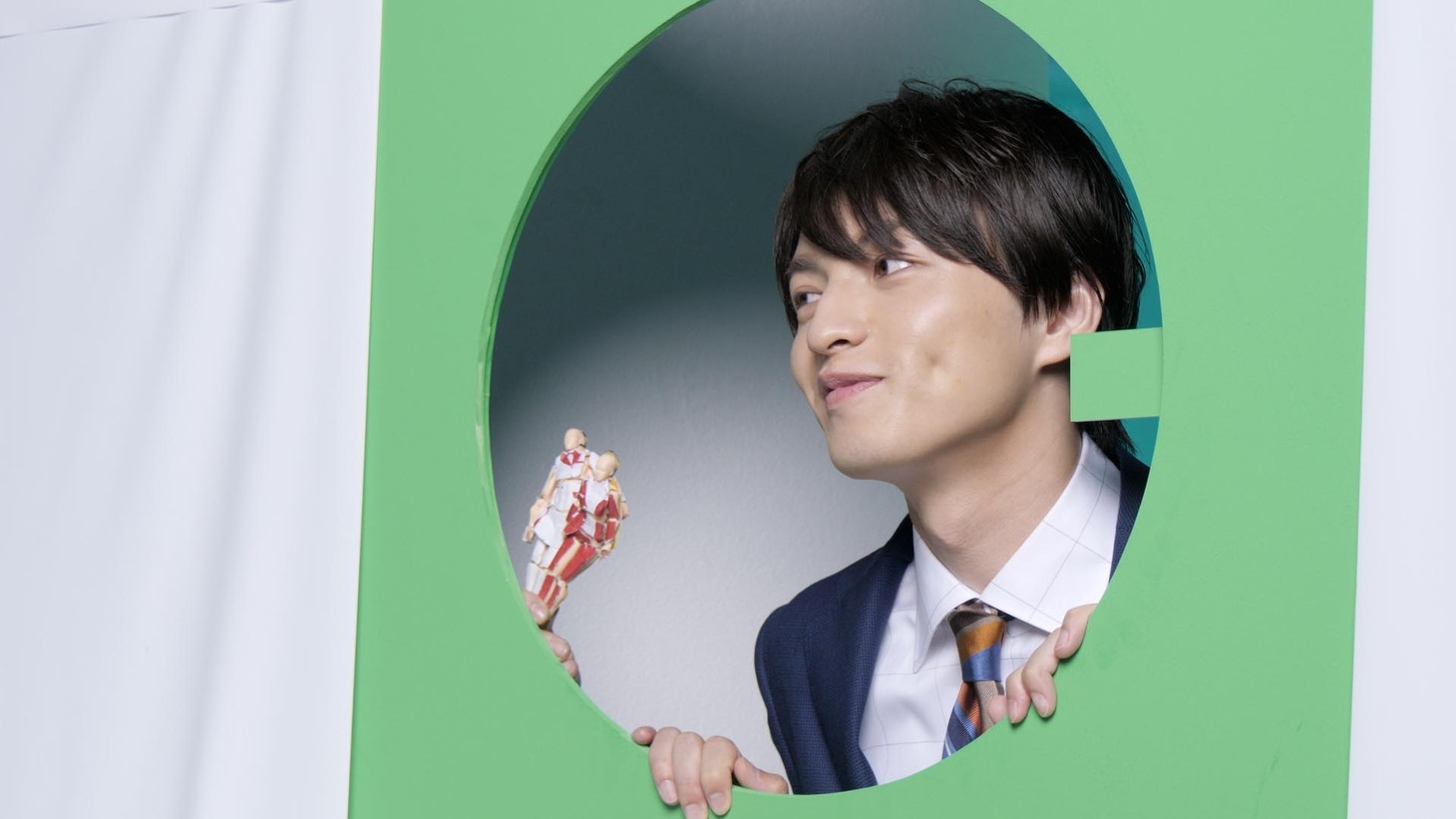 WebCM「社会人」編の撮影中の様子。
