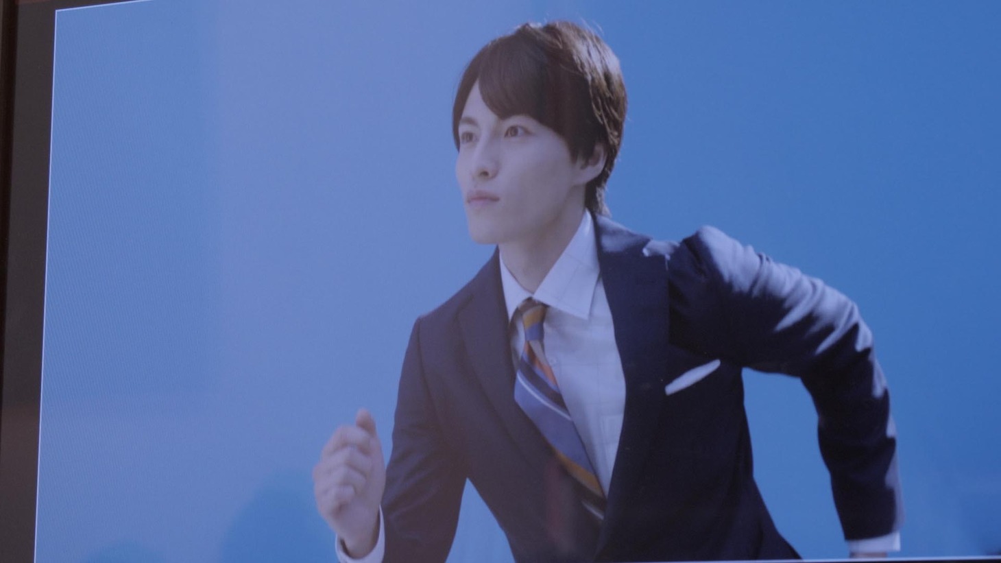 WebCM「社会人」編の撮影中の様子。
