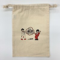 ぺこぱが描かれたオリジナル巾着。