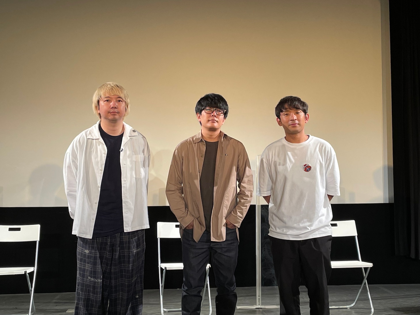 （左から）三四郎・相田、うしろシティ阿諏訪、アルコ＆ピース酒井。