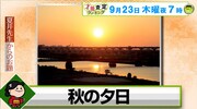 俳句のお題は「秋の夕日」。