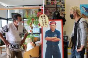 「迷宮グルメ 異郷の駅前食堂」で「頑固おやじの店」を訪れるヒロシ(右)。(c)BS朝日