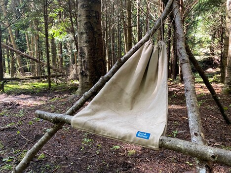 ランドリーバッグの使用例。