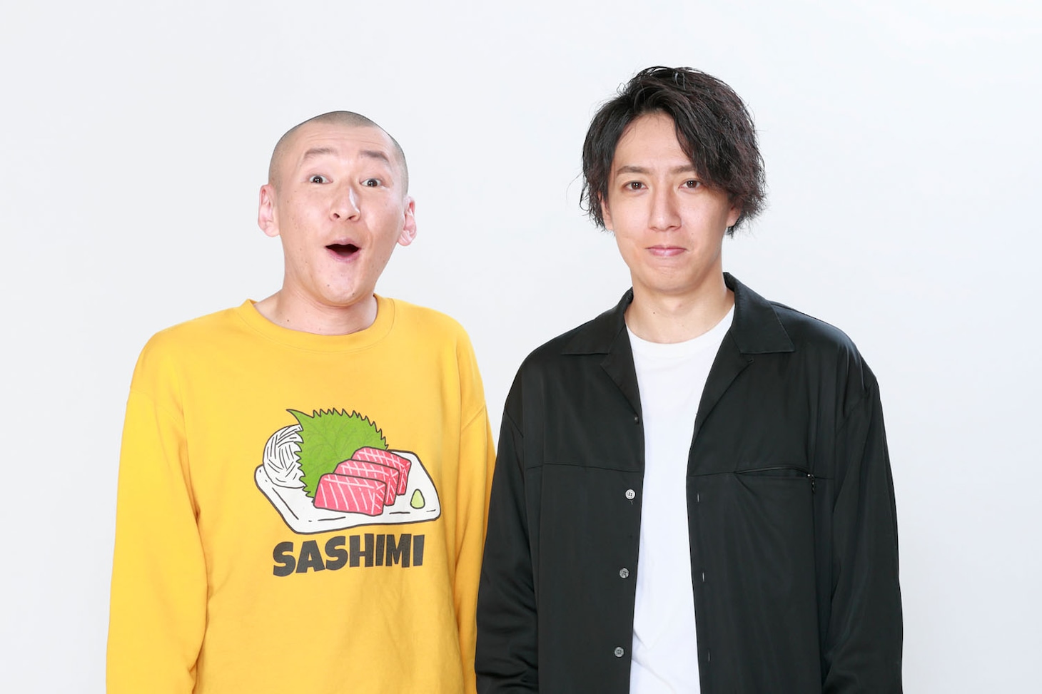 そいつどいつ。左が市川刺身、右が松本竹馬。