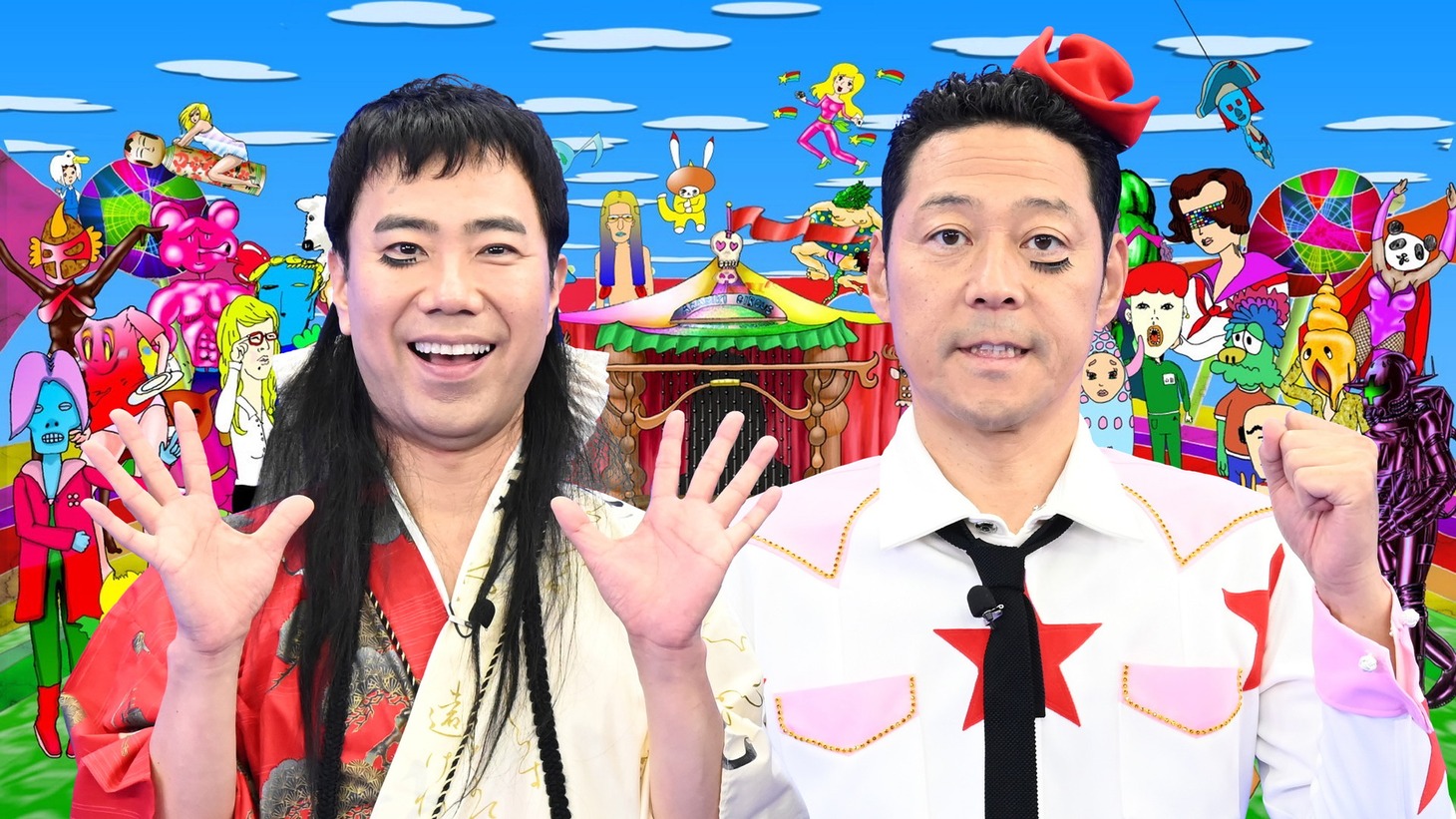 レフト藤井とライト東野。(c)TBS