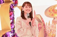 会見の進行を務めた森山みなみ（テレビ朝日アナウンサー）。