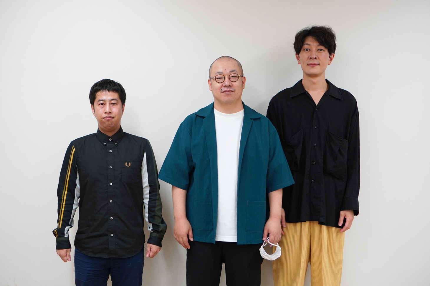 左からウエストランド井口、ルシファー吉岡、ジグザグジギー池田。