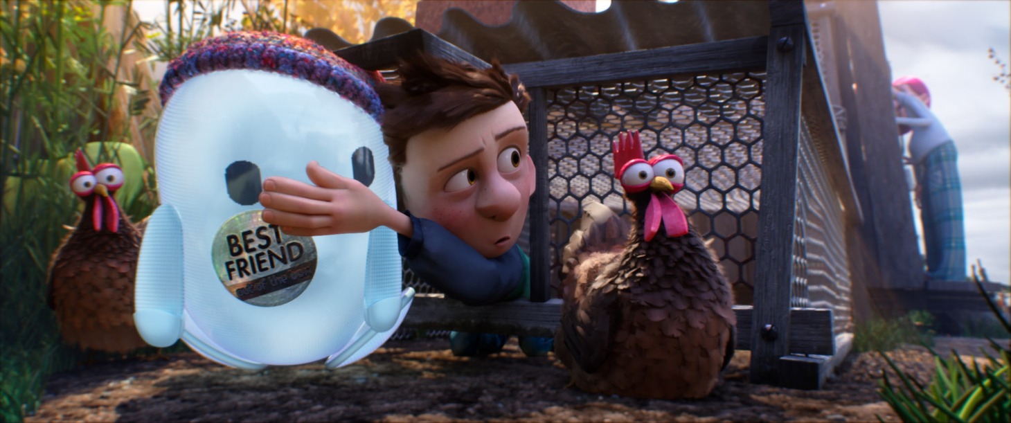 映画「ロン 僕のポンコツ・ボット」より。