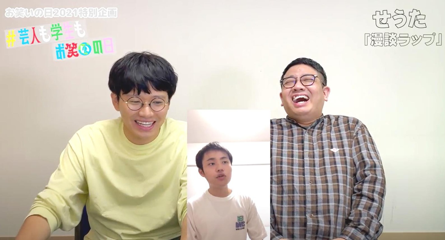せうたのネタ「漫談ラップ」を審査するミキ。(c)TBS