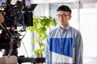 CM「来て、見て、納得！」撮影中の様子。