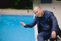 動画「PROUDMEN. | 【ナダルVSモデル Web CM対決】PRODUCT MOVIE ナダル篇」撮影中の様子。