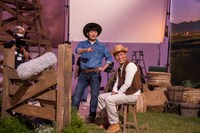 CM撮影中の様子。