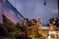 CM撮影中の様子。