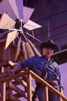 CM撮影中の様子。