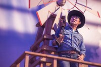 CM撮影中の様子。