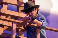 CM撮影中の様子。