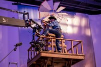 CM撮影中の様子。