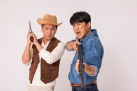 CM撮影中の様子。