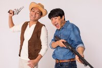 CM撮影中の様子。