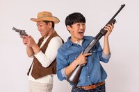 CM撮影中の様子。