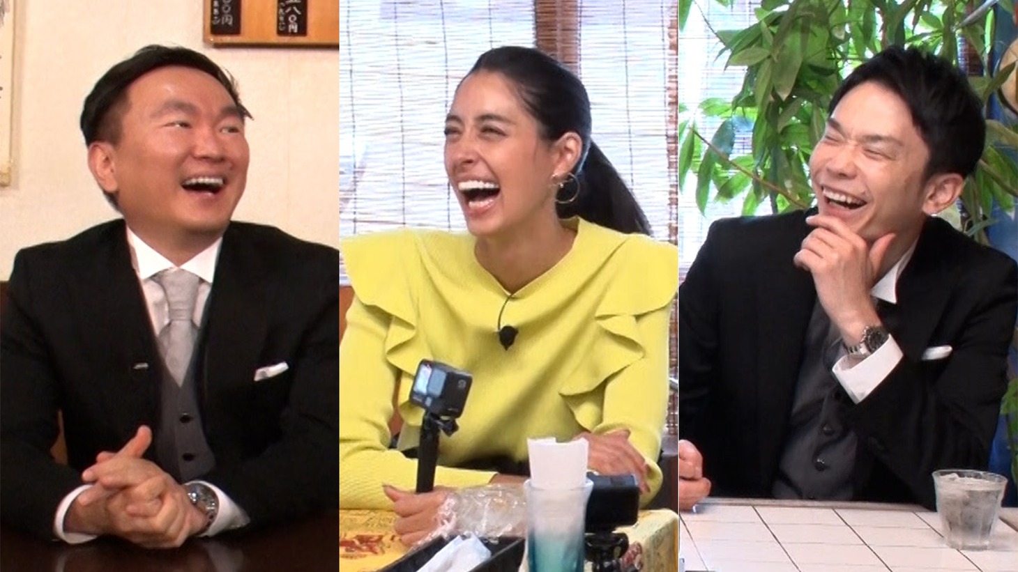 かまいたちと森泉（中央）。(c)フジテレビ