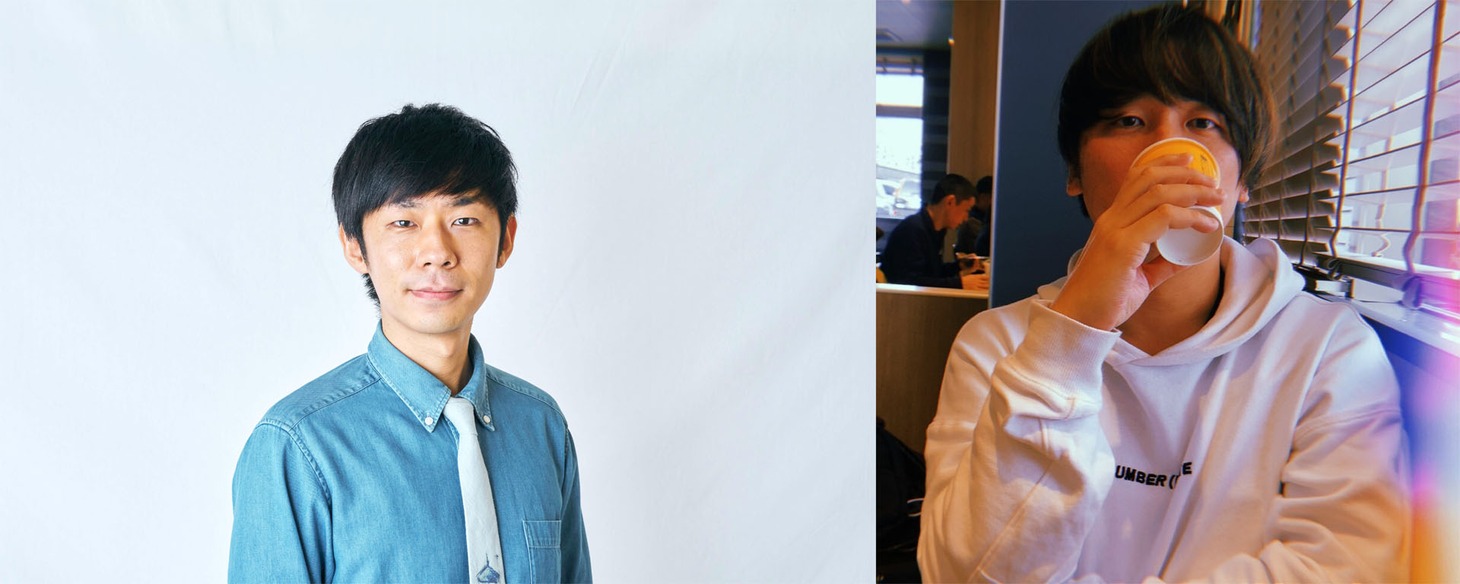 トンツカタン森本（左）と、MBSのテレビディレクター・山内健太郎氏。