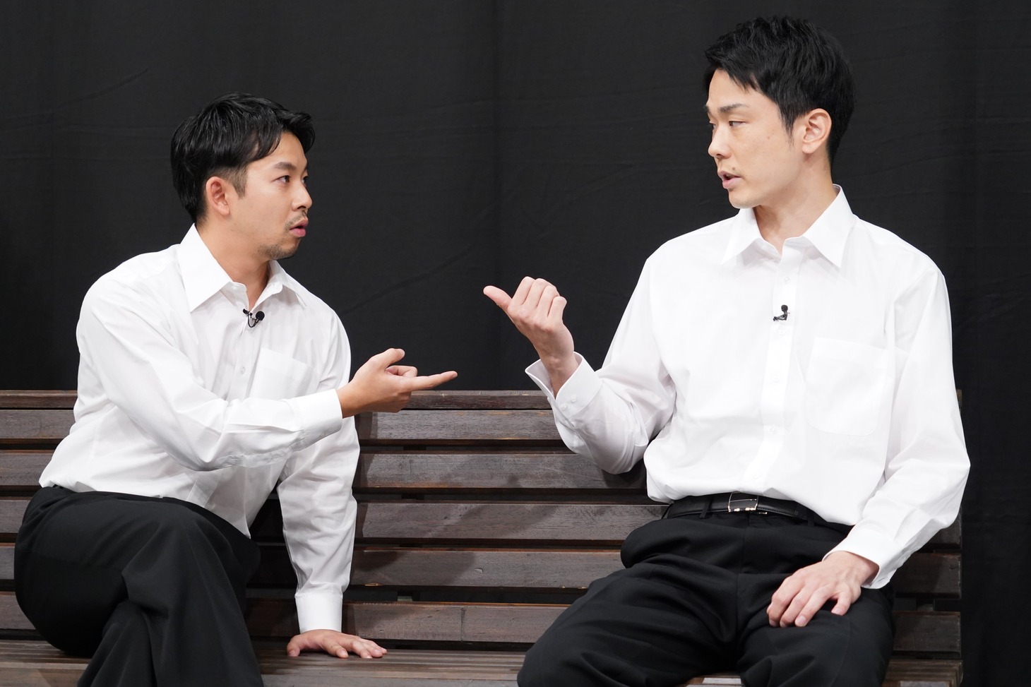 左から仲野太賀、かまいたち濱家。(c)日本テレビ