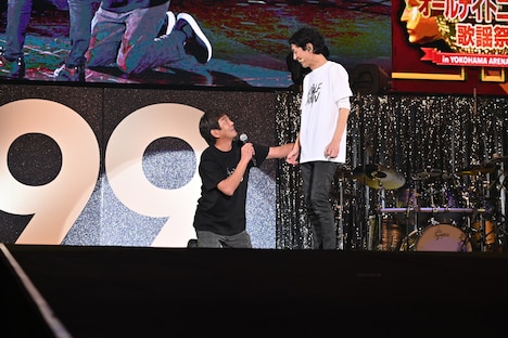 メッセンジャー黒田とナインティナイン矢部。