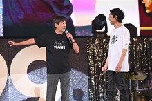 メッセンジャー黒田とナインティナイン矢部。